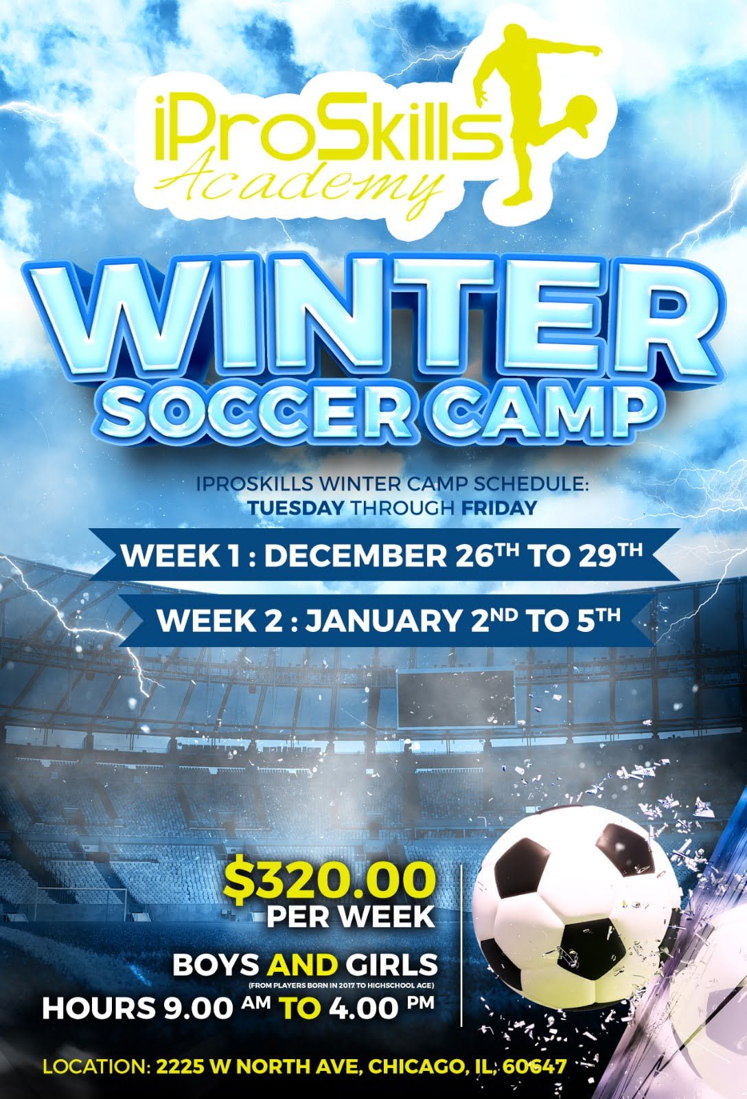 iProSkills Winter Soccer Camp