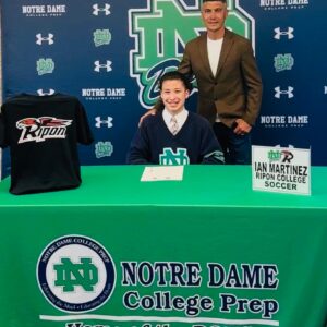 Ian Martinez at college notre dame