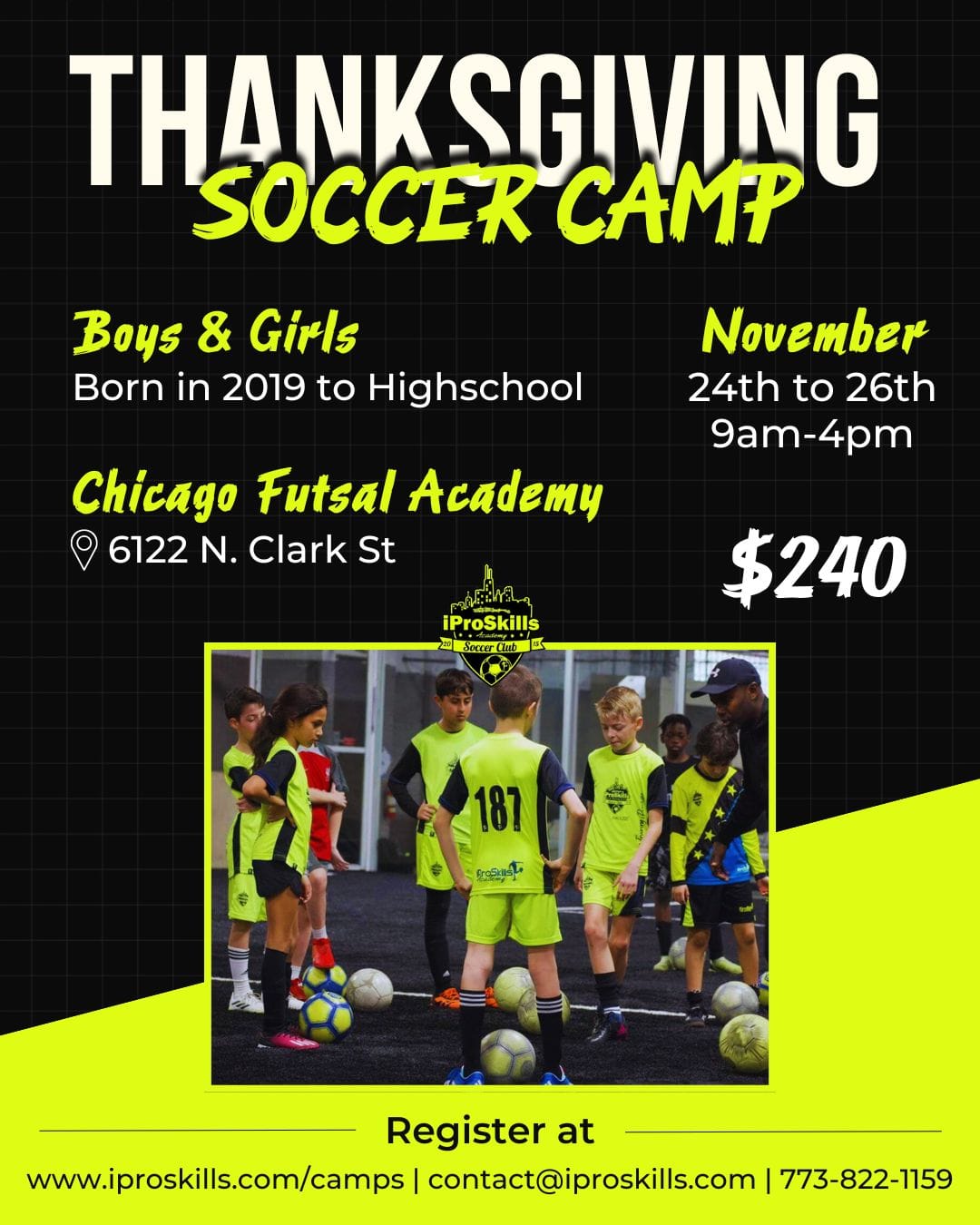 Thanksgiving Soccer Camp