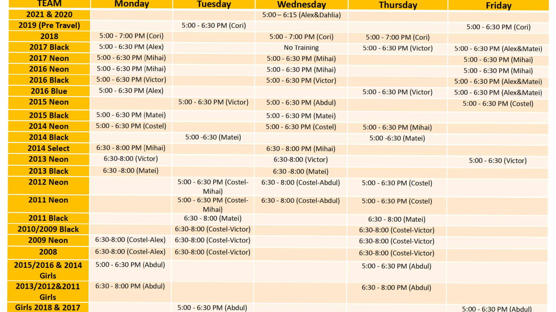 schedule (1)